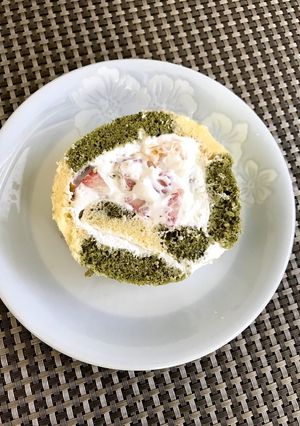 マーブルロールケーキ-レシピのメイン写真