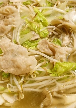 豚バラもやしの中華風鍋-レシピのメイン写真