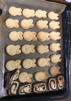 簡単型抜きクッキー卵抜きＨＢ使用-レシピのメイン写真