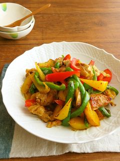 鶏肉とピーマンのカレー炒め☆お弁当にも♪-レシピのメイン写真