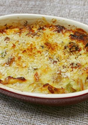 お弁当やおつまみに★長ネギの和風グラタン-レシピのメイン写真