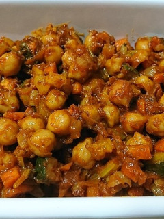 ひよこ豆のケチャップカレー炒め☆-レシピのメイン写真