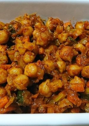 ひよこ豆のケチャップカレー炒め☆-レシピのメイン写真
