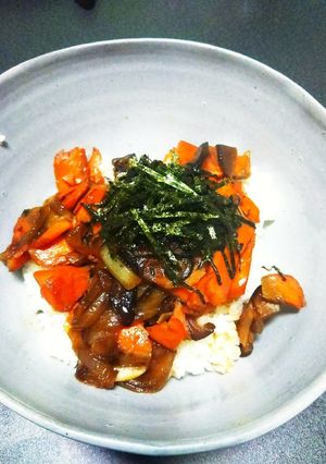 鮭の醤油バター丼-レシピのメイン写真