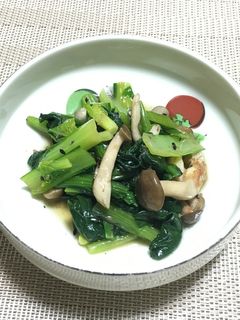 小松菜ときのこのお浸し-レシピのメイン写真