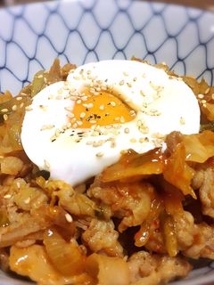 スタミナ!豚キムチ丼-レシピのメイン写真