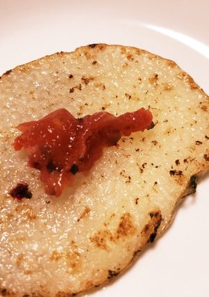長芋ステーキと梅干し-レシピのメイン写真