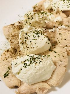 蒸し鶏のリコッタチーズ添え-レシピのメイン写真