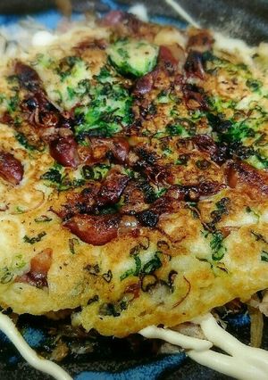 ほろ甘&ほろ苦♥ホタルイカのお好み焼き-レシピのメイン写真