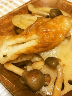 簡単!お弁当◎蓮根と竹輪としめじの煮物-レシピのメイン写真