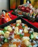 市販の素で彩りちらし寿司2018ひな祭り