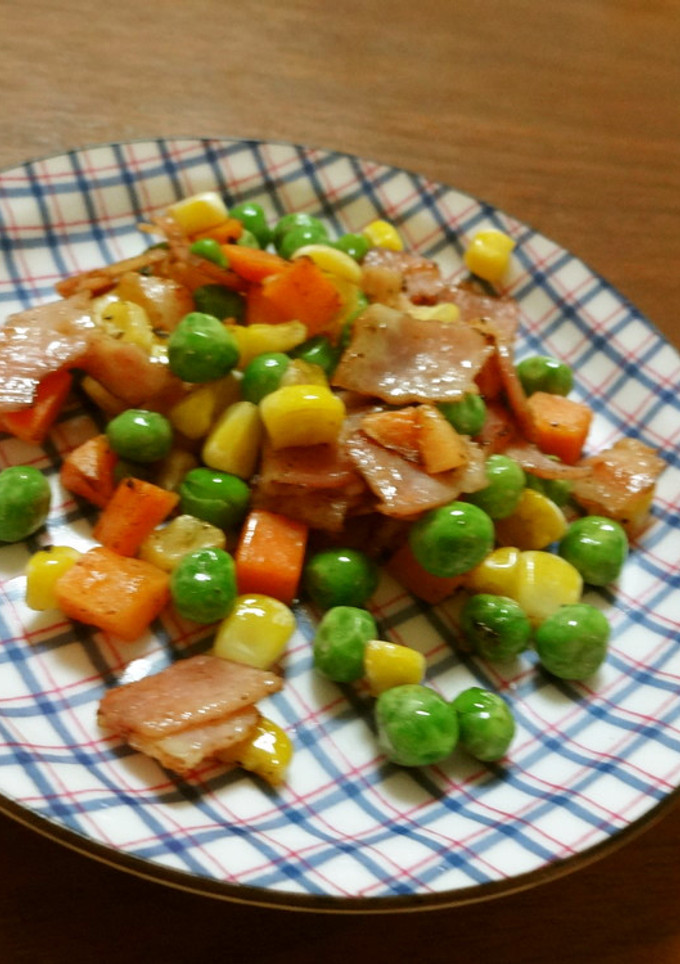 【お弁当用】簡単ベーコン炒め-レシピのメイン写真