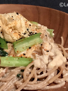 酒粕ホワイトソースの小松菜スパゲッティ-レシピのメイン写真