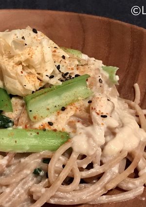 酒粕ホワイトソースの小松菜スパゲッティ-レシピのメイン写真