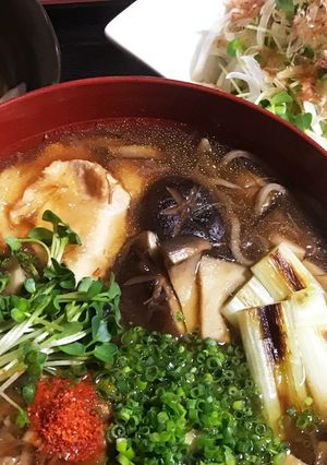 鶏胸肉ときのこの蕎麦-レシピのメイン写真