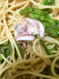 菜花とイカの中華風パスタ-レシピのメイン写真