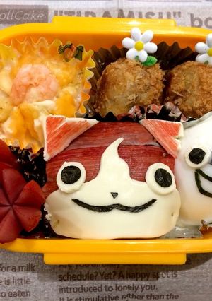 ジバニャン&ウィスパー弁当♪♪-レシピのメイン写真
