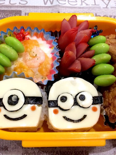 簡単!ミニオンズ♪キャラ弁♪♪-レシピのメイン写真