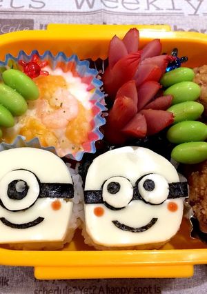 簡単！ミニオンズ♪キャラ弁♪♪-レシピのメイン写真