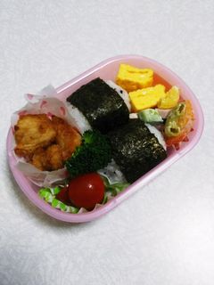 18/3/5 むね肉唐揚げ弁当-レシピのメイン写真
