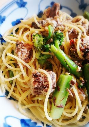 サバ缶とブロッコリーのパスタ-レシピのメイン写真