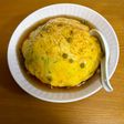 簡単🦀カニカマでかに玉風⁉︎天津飯🟡