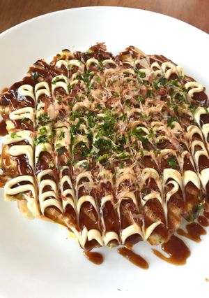 米粉のお好み焼き(餅入り)-レシピのメイン写真