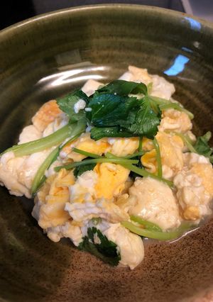 豆腐と卵の麺つゆ炒め-レシピのメイン写真