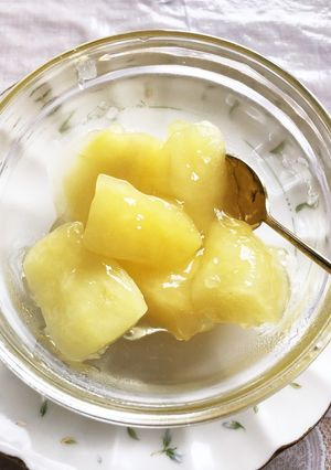 お腹が暖まるリンゴのくず粉煮-レシピのメイン写真