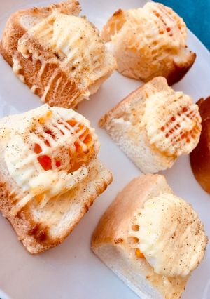味付け卵のマヨトースト-レシピのメイン写真