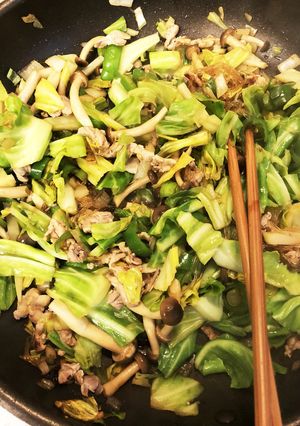 キャベツと豚肉のオイスターソース炒め-レシピのメイン写真