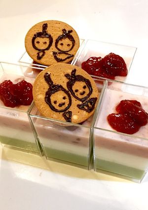 お雛様ミルクゼリー-レシピのメイン写真