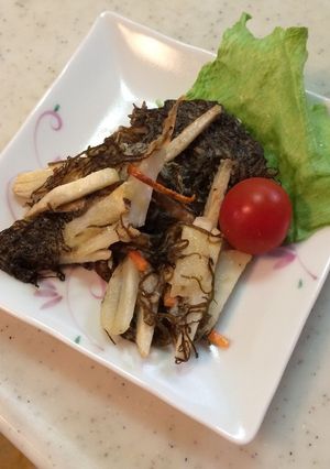 もずくと里芋の揚げ焼き-レシピのメイン写真