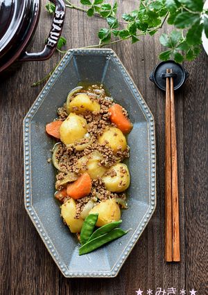 ひき肉のカレー肉じゃが☆-レシピのメイン写真