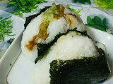 お弁当や朝ごはんに！竹輪磯辺揚げ天むすび