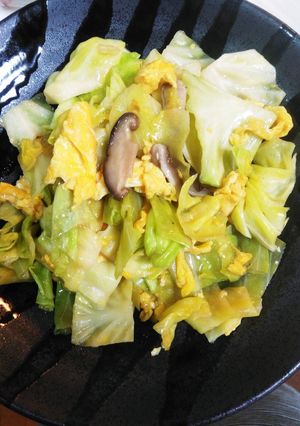 キャベツと卵の炒りつけ-レシピのメイン写真