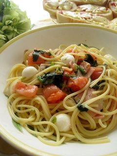 トマトとベーコンとモッツァレラのパスタ-レシピのメイン写真