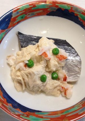 鰆の生湯葉海老そぼろあんかけ-レシピのメイン写真