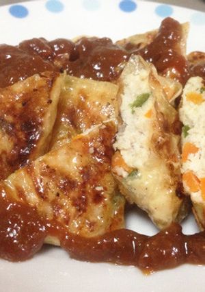 ゆば巻きの味噌たれかけ-レシピのメイン写真