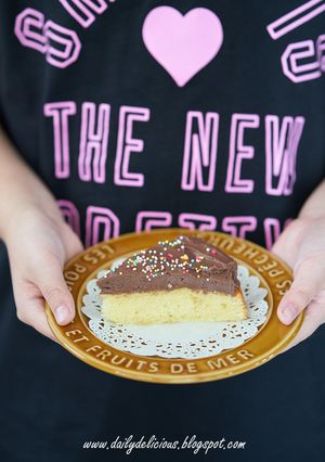 バターケーキとチョコフロスティング-レシピのメイン写真