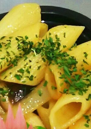 マカロニ&シメジ&オニオンのマヨ醤油炒め-レシピのメイン写真