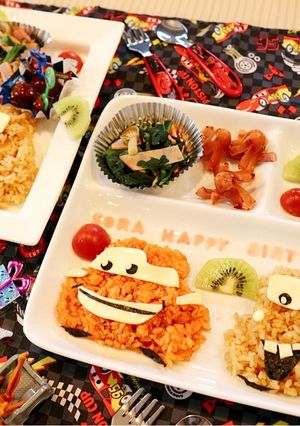 簡単 カーズ♡バースデープレート②-レシピのメイン写真
