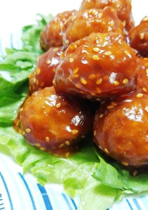 肉団子の甘酢あん-レシピのメイン写真