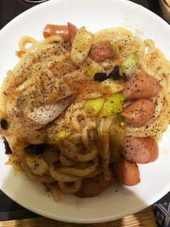 焼うどんペペロンチーノ風-レシピのメイン写真