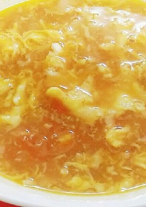 簡単❤たっぷりにんにくと卵のトマトスープ-レシピのメイン写真