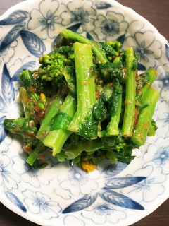 からし抜き。菜の花の味噌和え♪-レシピのメイン写真