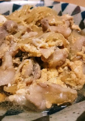 豚バラ肉のすき焼き風☆卵とじ-レシピのメイン写真