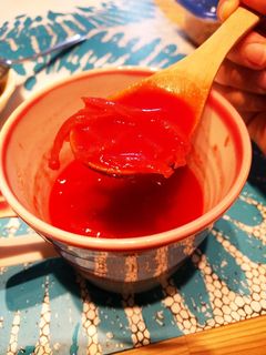 トマトジュースで寒天スープ-レシピのメイン写真