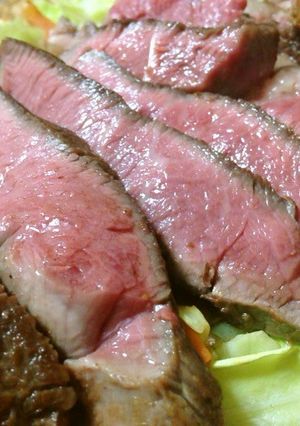 絶対失敗しないステーキのレア焼き-レシピのメイン写真