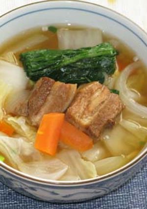 豚角煮入り艶うどん-レシピのメイン写真